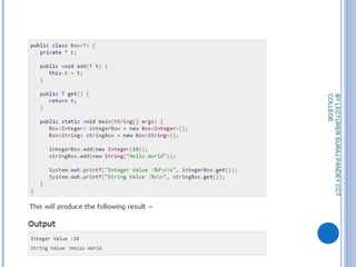 Generics in java | PPT