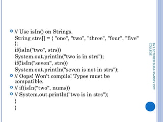 Generics in java | PPT