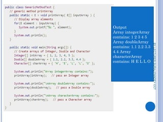 Generics in java | PPT