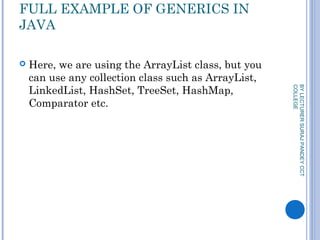 Generics in java | PPT