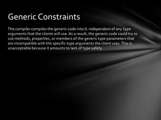 C# Generics | PPTX