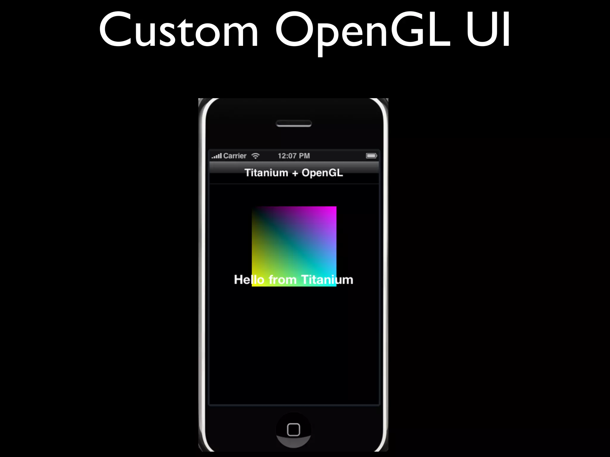 Custom OpenGL UI
 