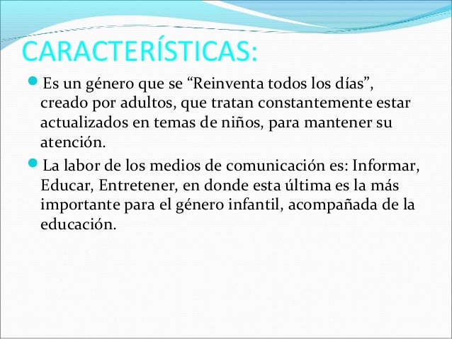 Genero infantil