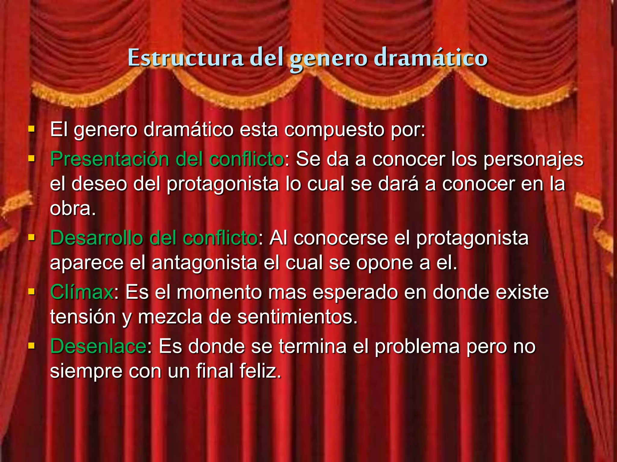 Genero dramatico | PPT | Drama | Genres