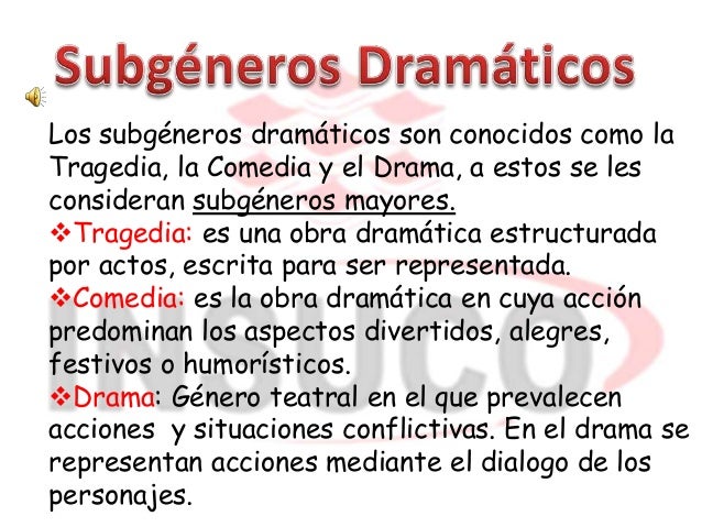 Genero dramatico