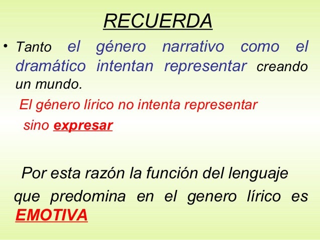 Genero lirico
