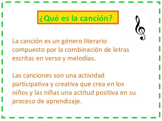 Genero, CANCION