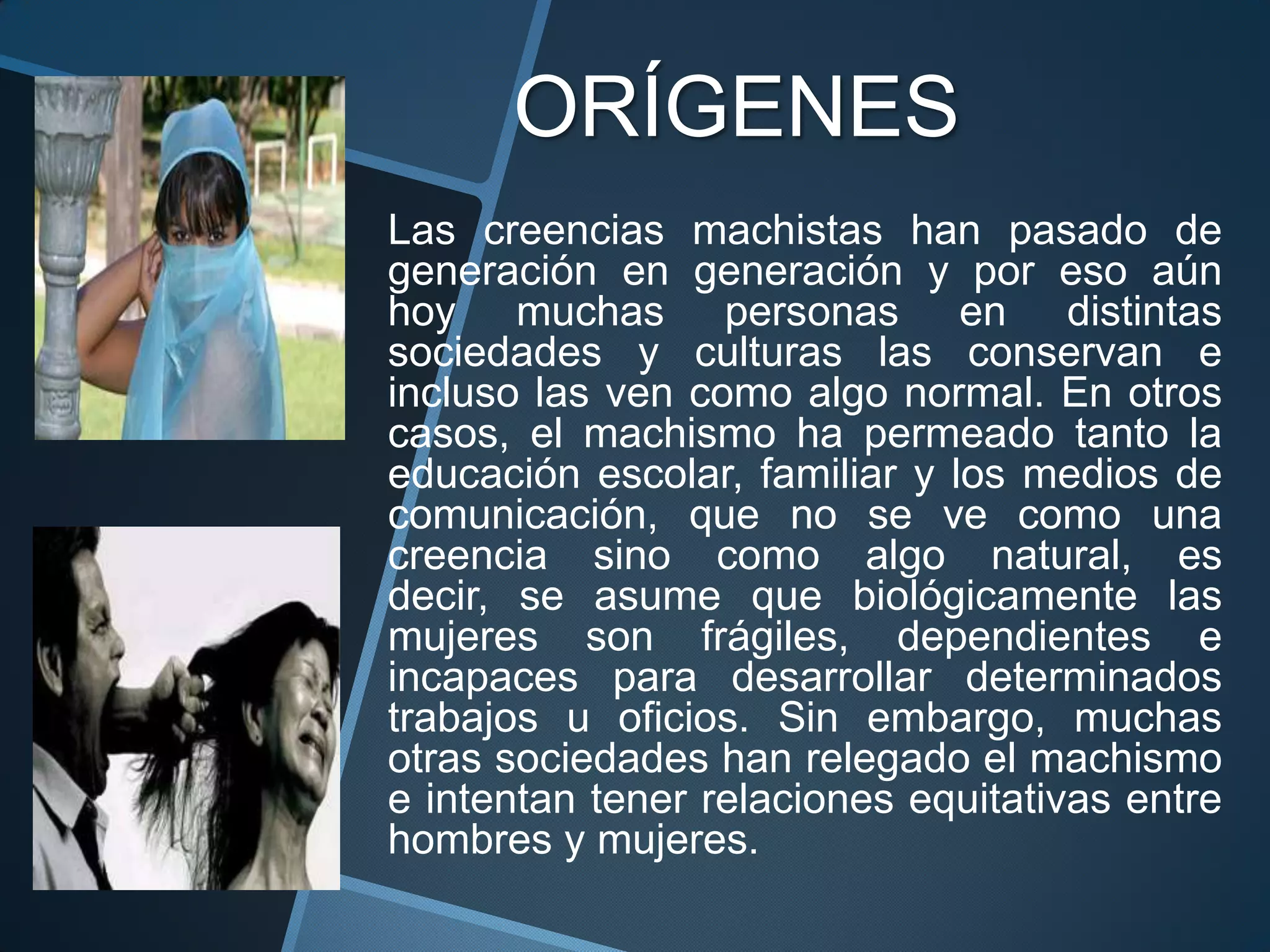 Machmiso Genero machismo y sexismo | PPT | Descarga Gratuita