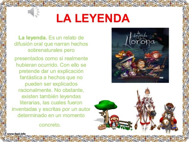La Leyenda Es Un Genero Literario es.slideshare.net