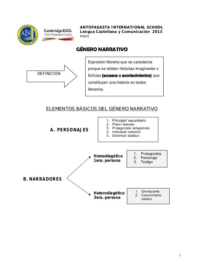 Genero narrativo resumen