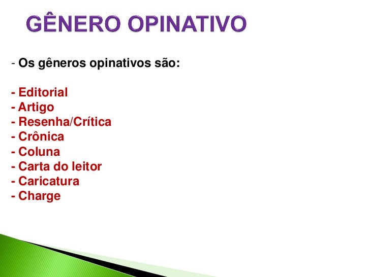 Generos jornalisticos