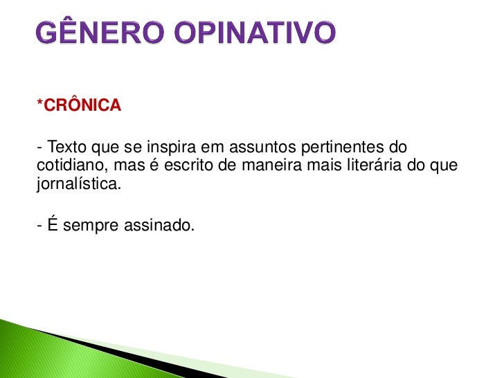 Generos jornalisticos Generos jornalisticos