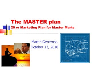 The MASTER plan 20 yr Marketing Plan for Master Marts Martin Generoso October 13, 2010 