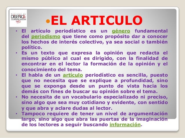 Géneros periodísticos escritos