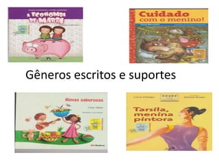 Gêneros escritos e suportes

 