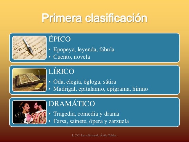 Los géneros literarios