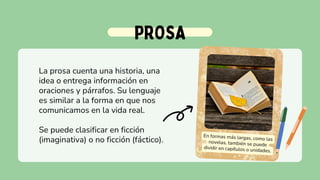 Forma Prosa Géneros y subgéneros literarios razonamiento lingüistico | PDF