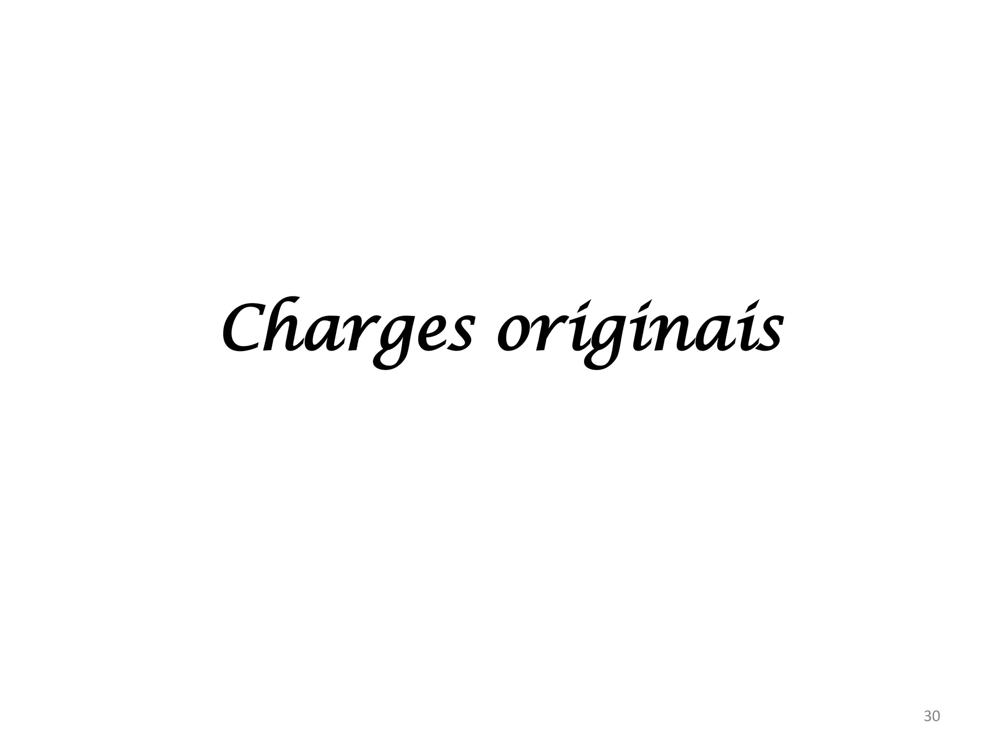 Charges originais

30

 