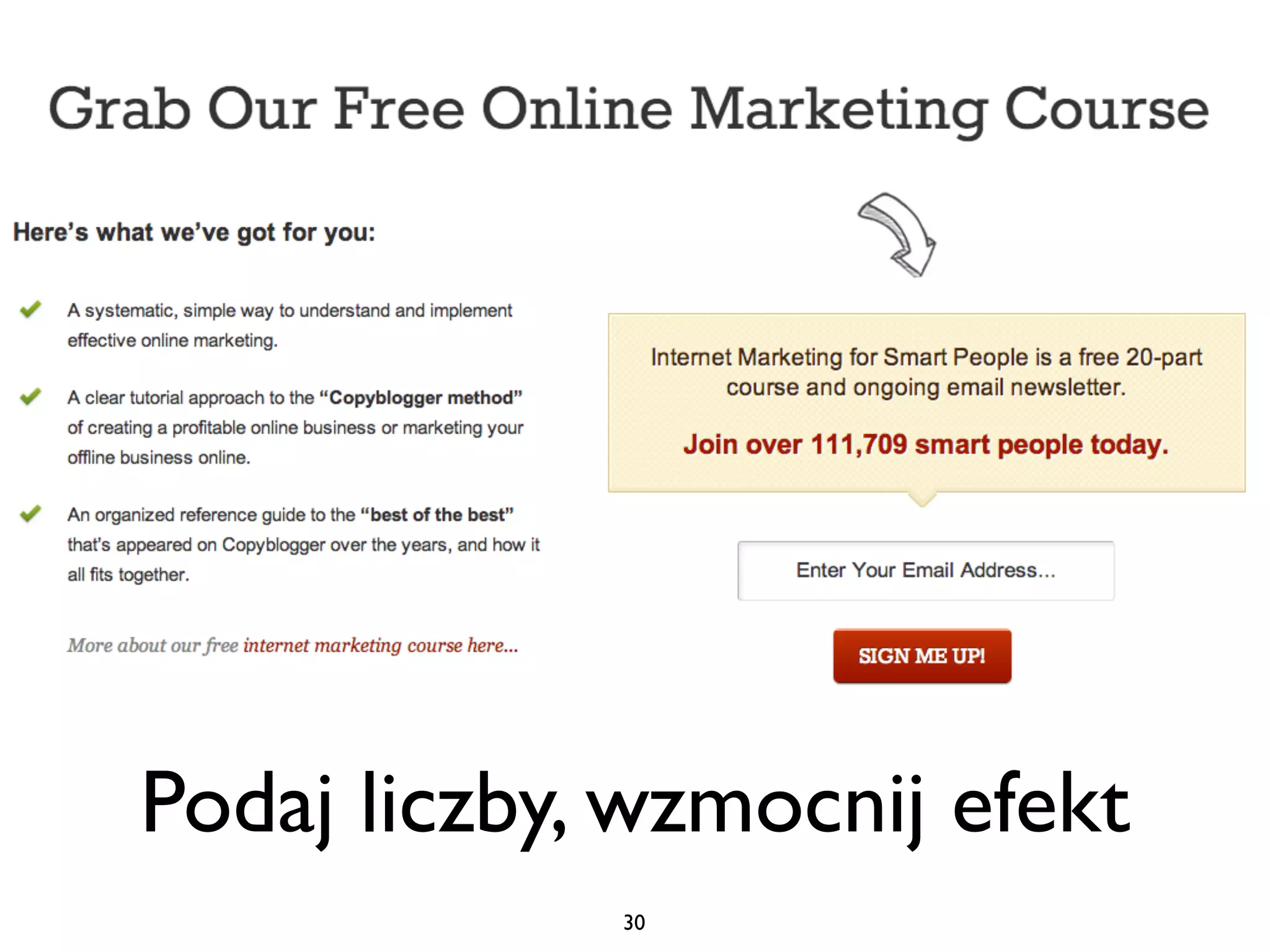 Podaj liczby, wzmocnij efekt
             30
 