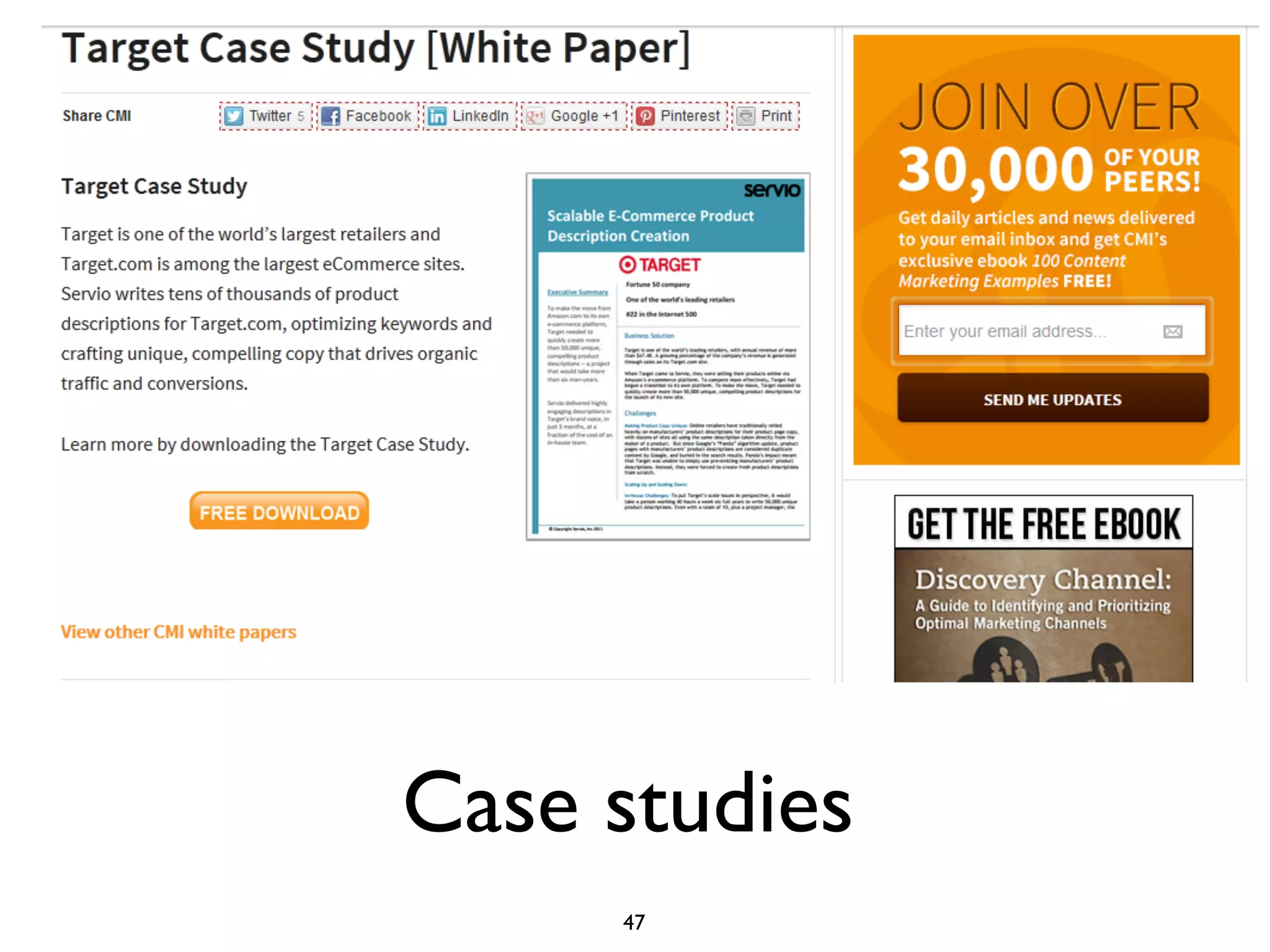 Case studies
     47
 