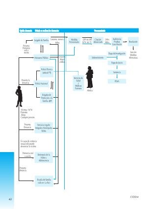 FLUJO IDEAL
DE PROCESAMINENTO DE DENUNCIAS POR
VIOLENCIA EN LA FAMILIA Y/O DOMÉSTICA
42
Ternasoplazasderemisión
Violencia familiar o doméstica Ley No. 1674
 