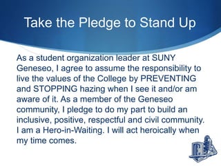 geneseo hazing prevention