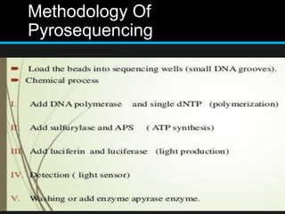Methodology Of
Pyrosequencing
 