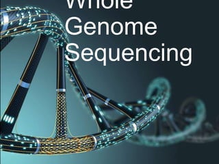 Whole
Genome
Sequencing
 