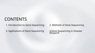 Comprehensive Overview of Gene Sequencing Techniques and Applications ...