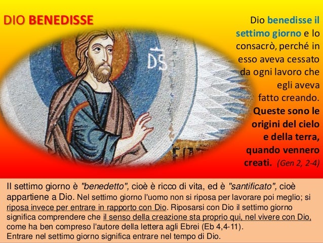 Il Settimo Giorno Si Riposò Genesi, la creazione
