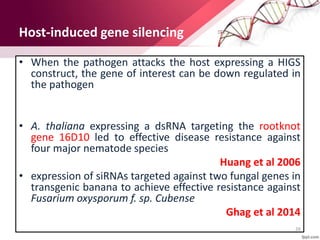 Gene silencing and its application in crop improvement | PPTX