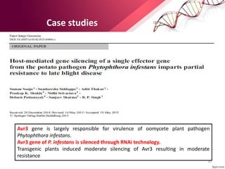 Gene silencing and its application in crop improvement | PPTX