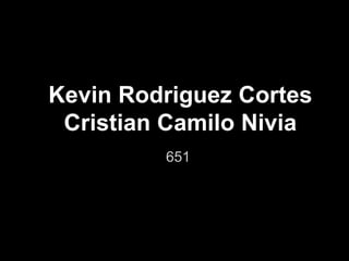 Kevin Rodriguez Cortes
Cristian Camilo Nivia
651
 