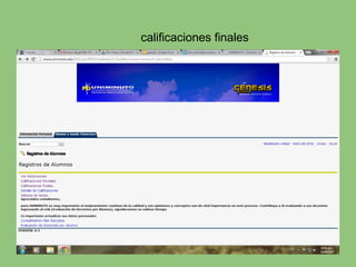 calificaciones finales
 