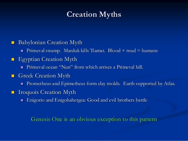 What is a summary of the Iroquois creation story?