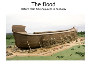 about that wind …
• In Genesis 1 ‘the Spirit of God hovered
over the waters
• In the account of Noah, God sent a wind
to cause the waters to recede
• In the Exodus, God sent an east wind to
dry the waters of the red sea to let the
Israelites walk on dry ground
 