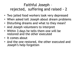 Tamar’s brothers over-react
• Ironically, the other Tamar (in 2 Sam 13)
also has a brother who attacks and kills
the perpetrator and all the men of his city
• Because they enact vengeance on a city,
Jacob fears for their safety from
surrounding cities banding together
• Yet God protects them, causing a fear to
fall on the surrounding cities.
 