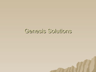 Genesis Solutions 