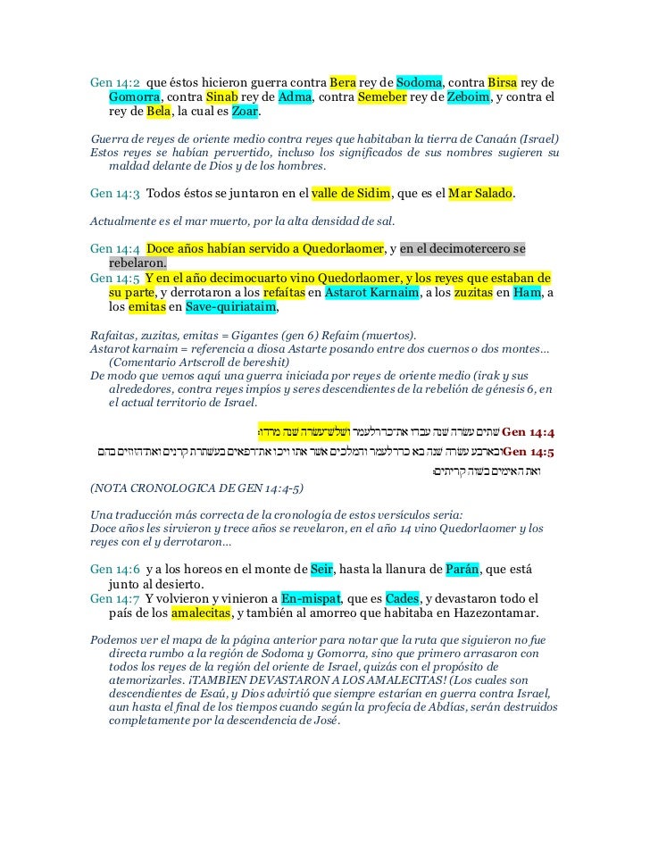 Genesis 14 Riquezas Temporales Vs Eternas