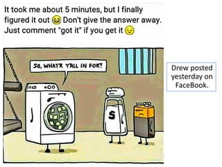 Drew posted
yesterday on
FaceBook.
 