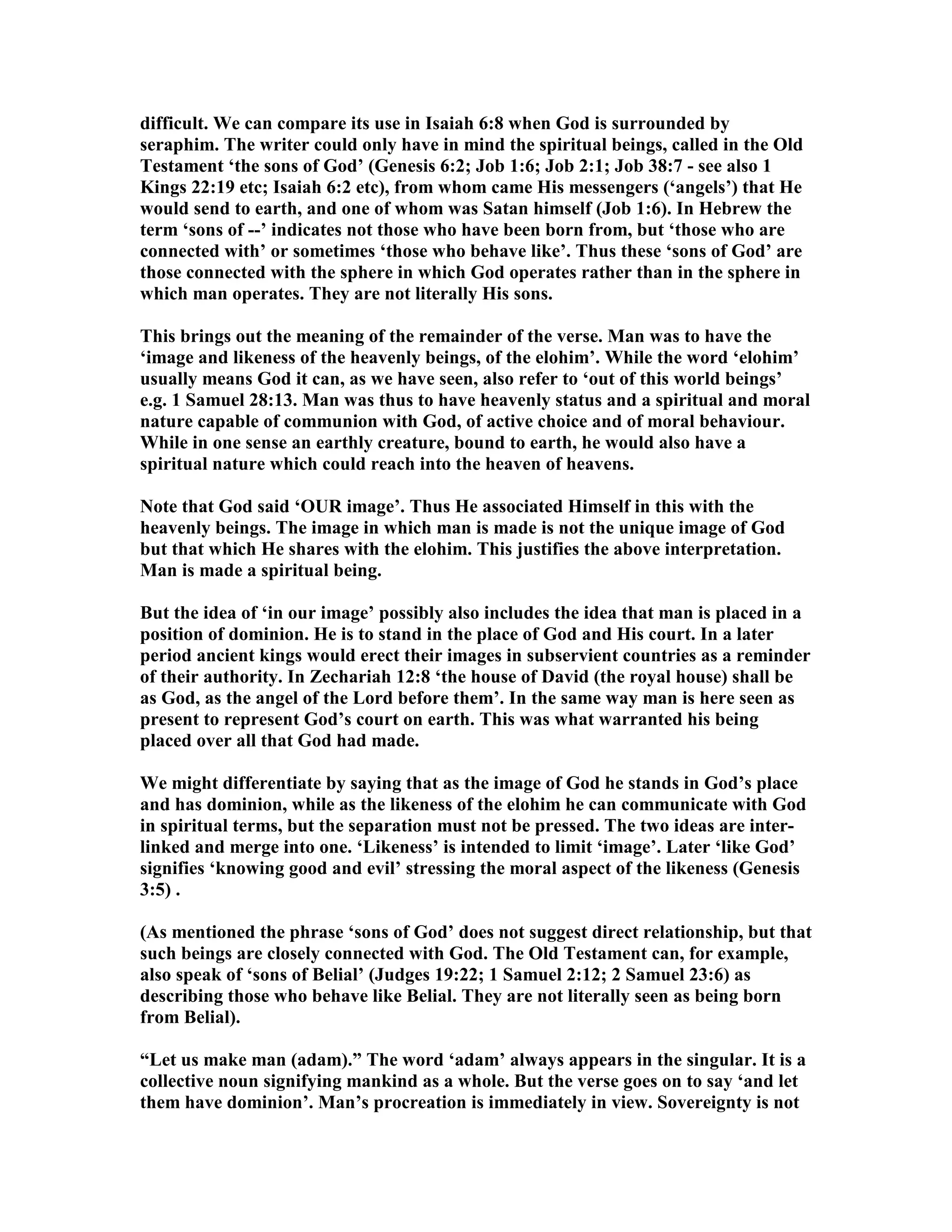 Genesis 1 commentary