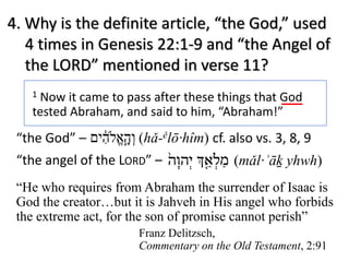Abraham's Offering of Isaac - Genesis 22 | PDF