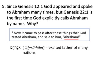 Abraham's Offering of Isaac - Genesis 22 | PDF