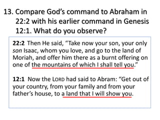 Abraham's Offering of Isaac - Genesis 22 | PDF