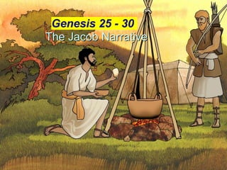 The Jacob Narrative
Genesis 25 - 30
 
