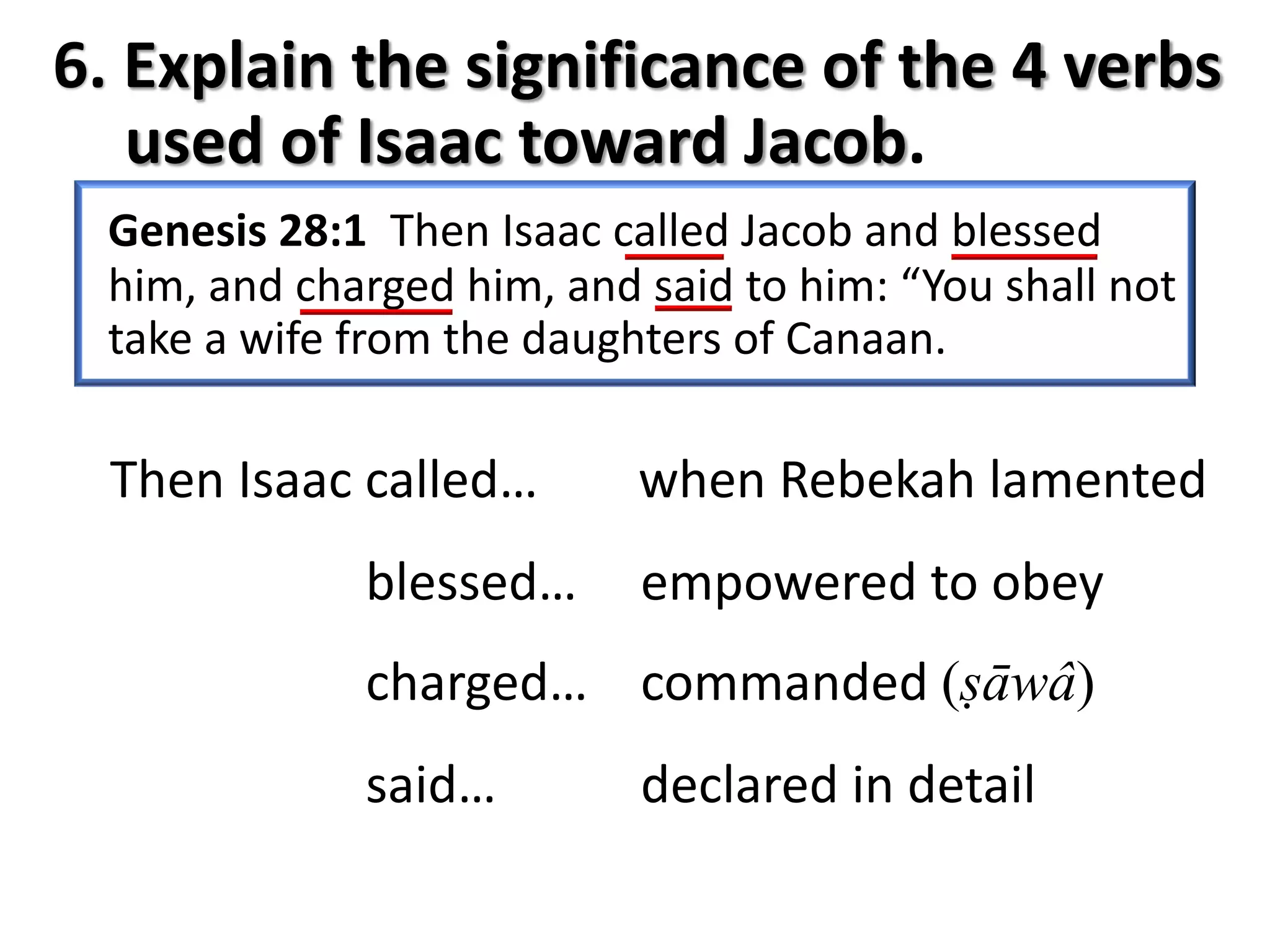 Jacob Ladder - Genesis 28:1-22 | PDF