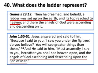 40. What does the ladder represent?
 