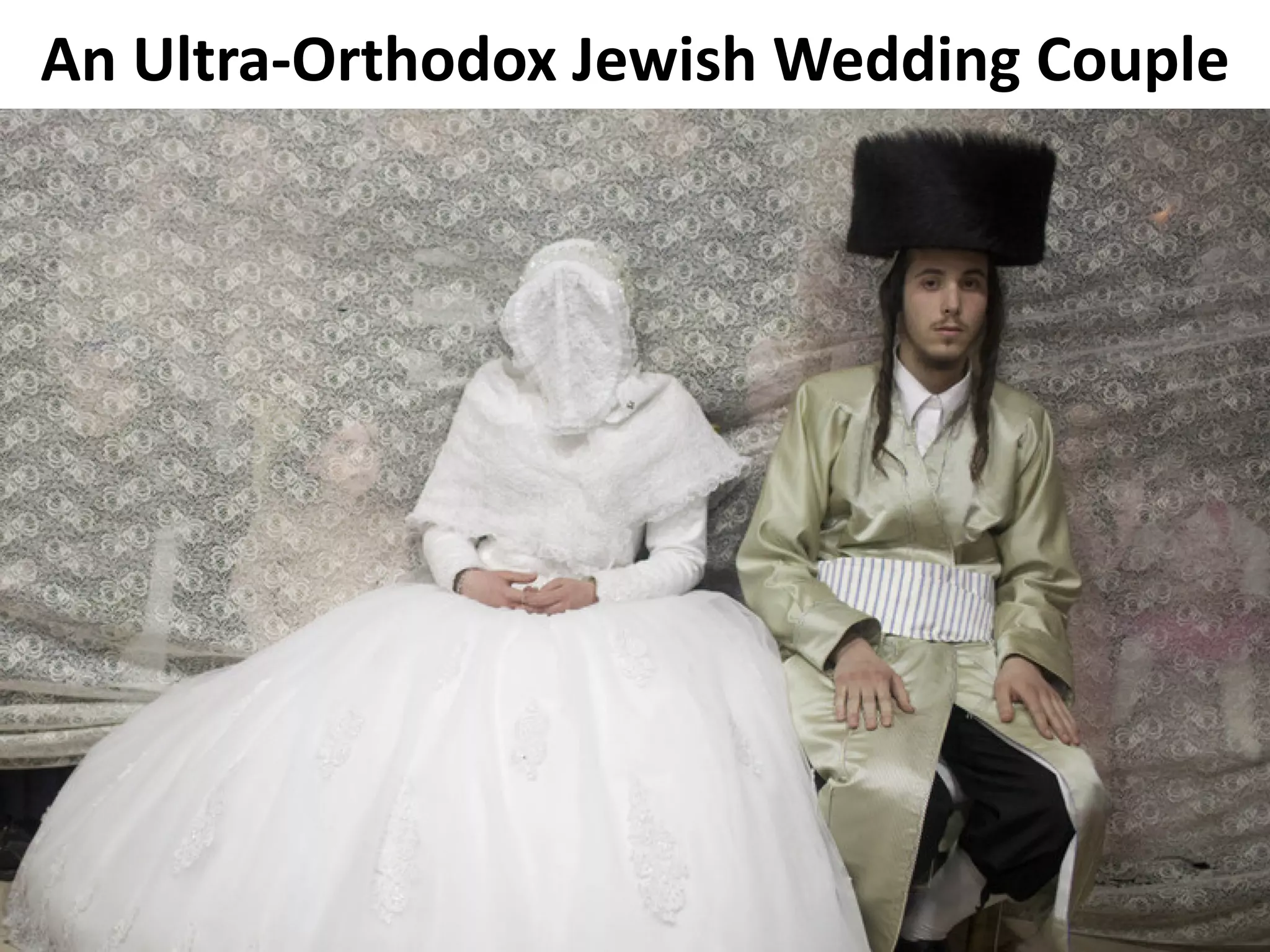 An Ultra-Orthodox Jewish Wedding Couple
 