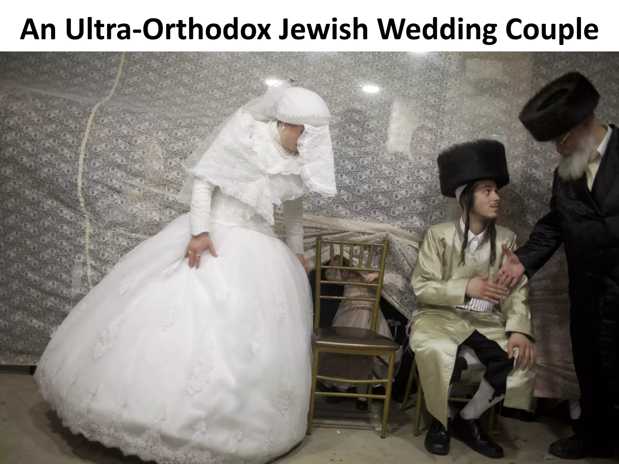 An Ultra-Orthodox Jewish Wedding Couple
 