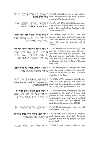 Genesis - Hebrew/ English